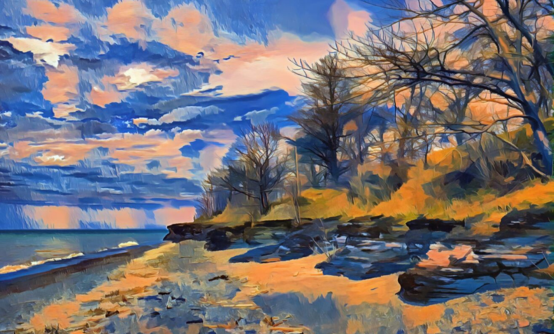 The featured image for this exhibit is “Shoreline” by Greg Zbach.