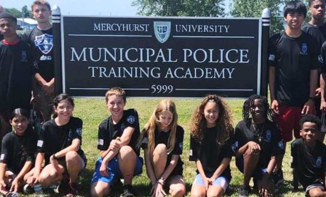 PAL students visit the Mercyhurst Police Academy.