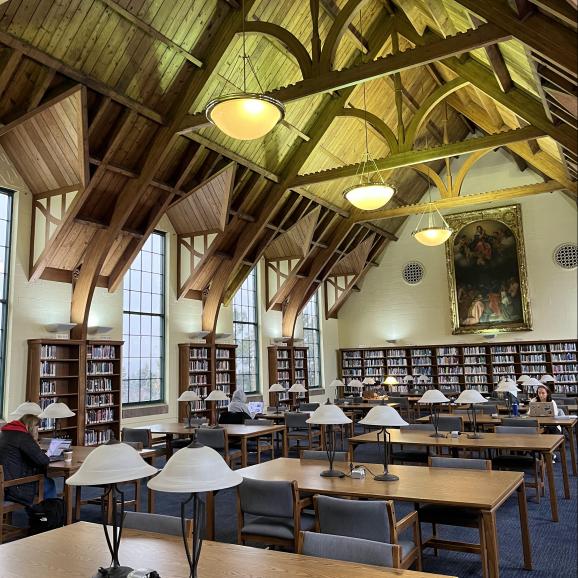 Interior of Hammermill Library's Great Room