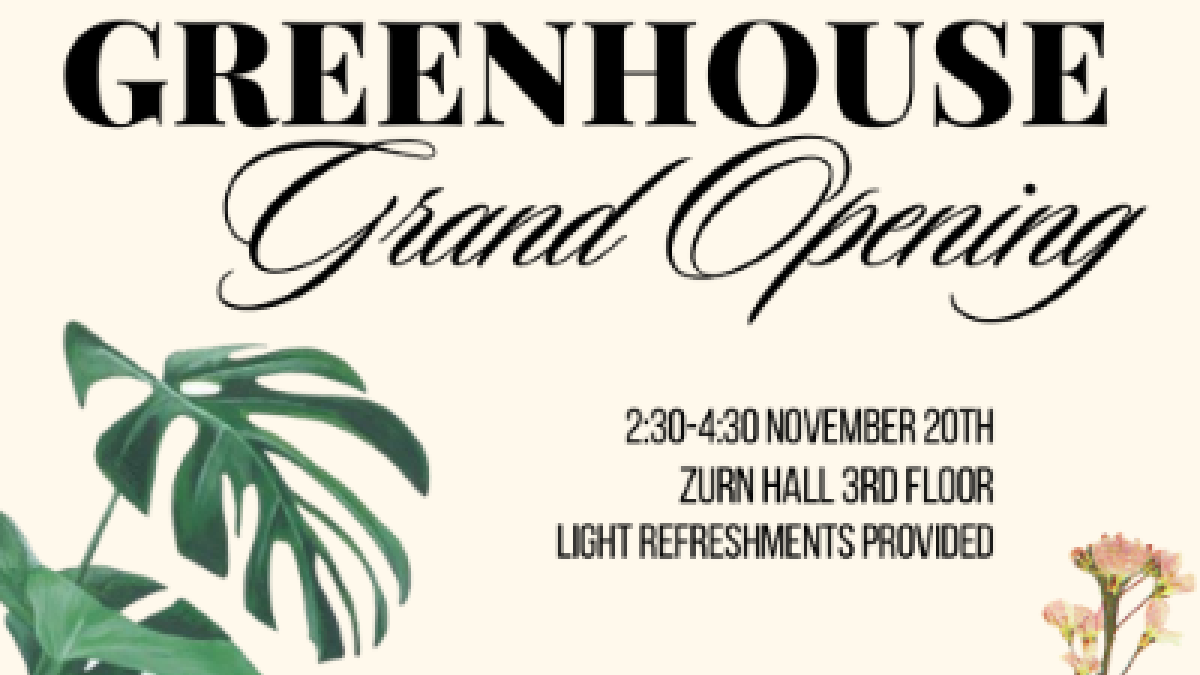 graden party themed greenhouse opening invitation