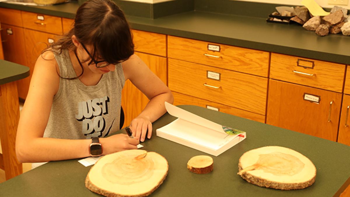 Nicole Schwab studies erosion