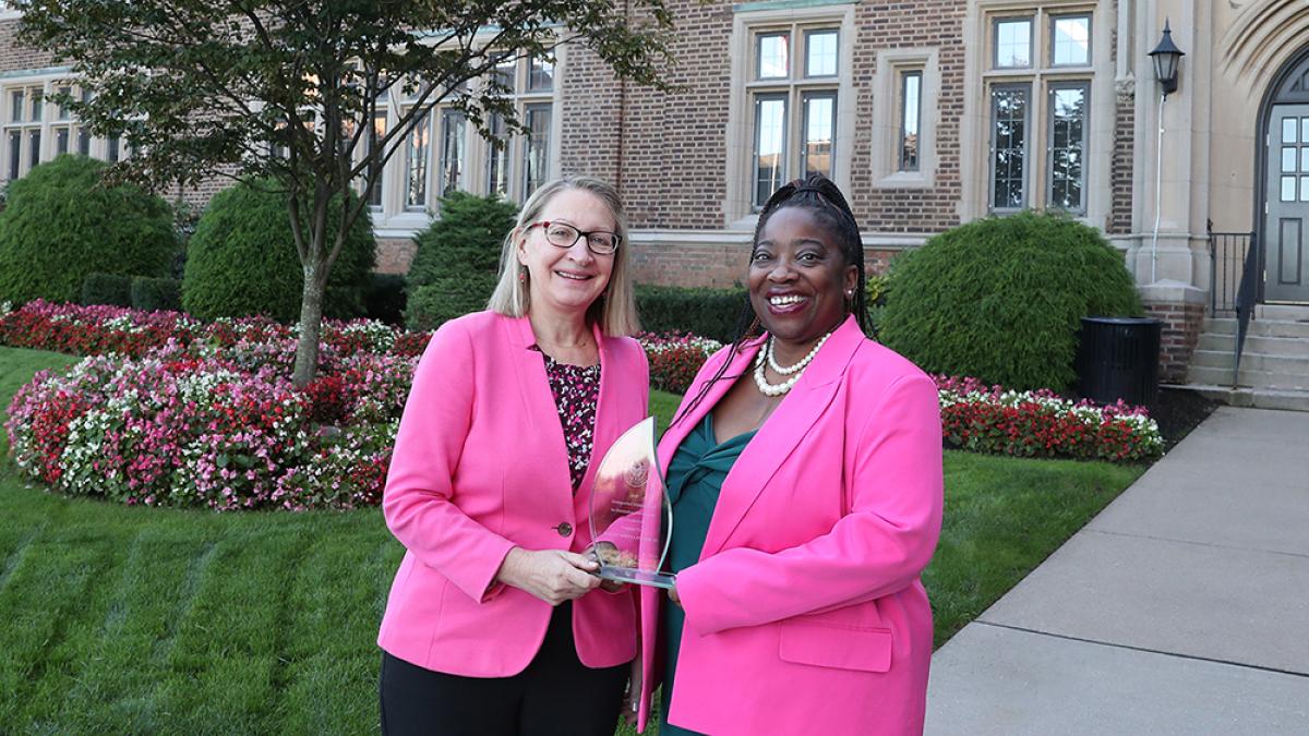Suki Fuller and President Kathy Getz