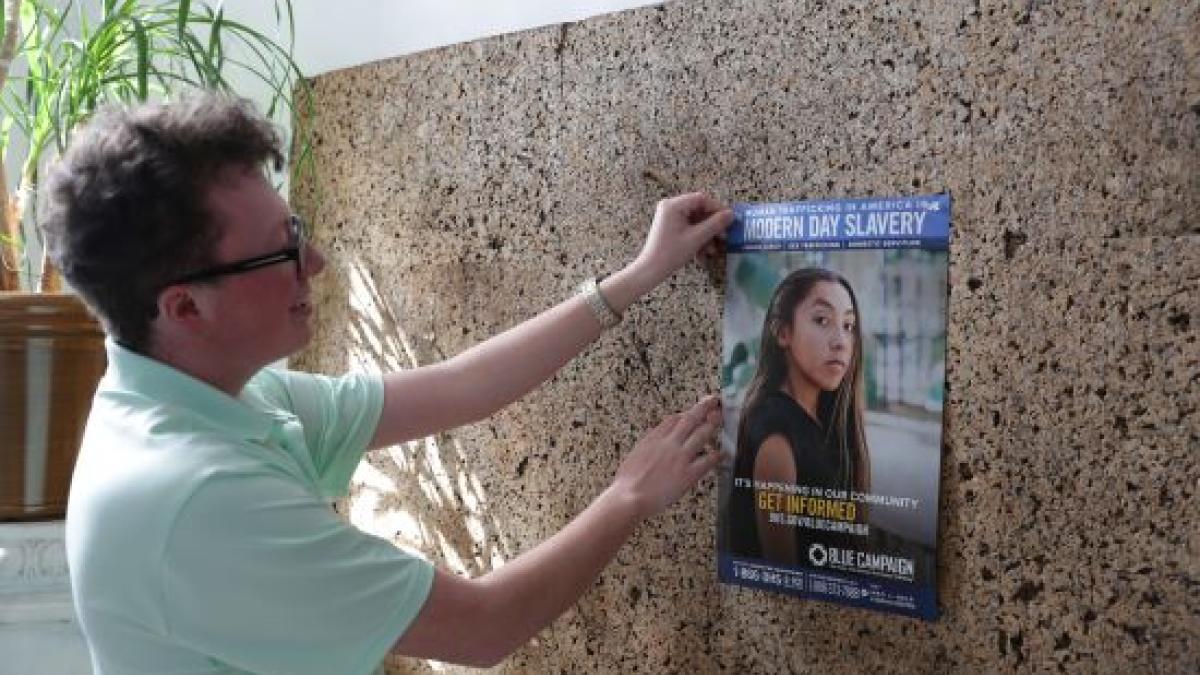 Scott Stewart anti-human trafficking poster