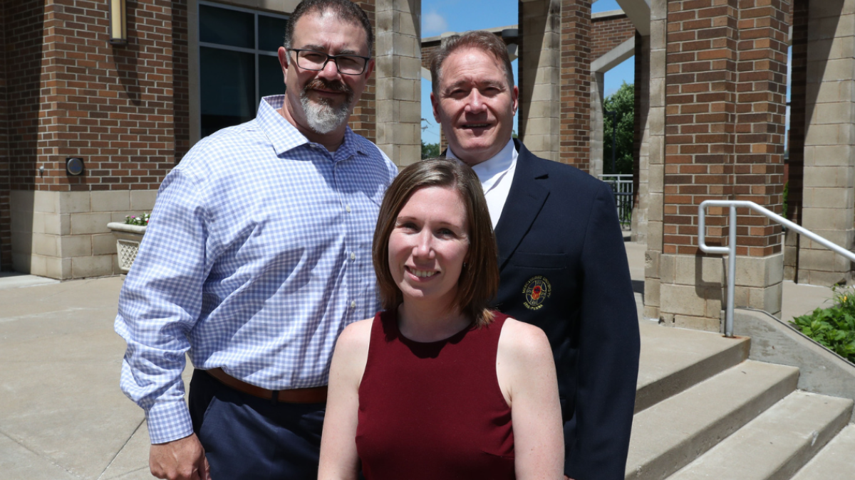 Pete Zohos, Allyson Schrimper-Minor, and Daryl Georger