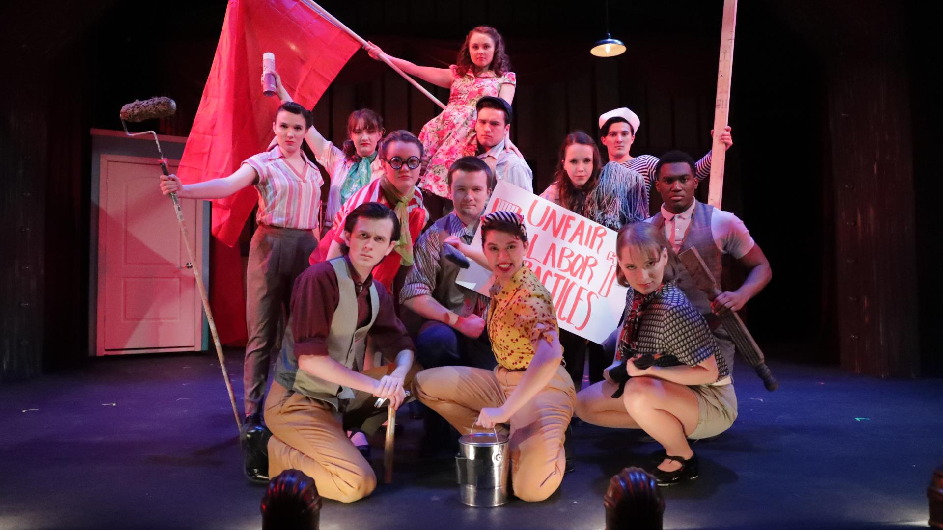 a group of theatre students perform "Babes In Arms"