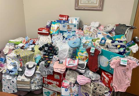donated baby items to benefit Grady’s Decision