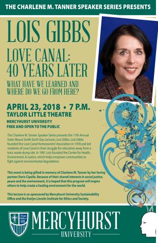 Poster of lecture by Lois Gibbs