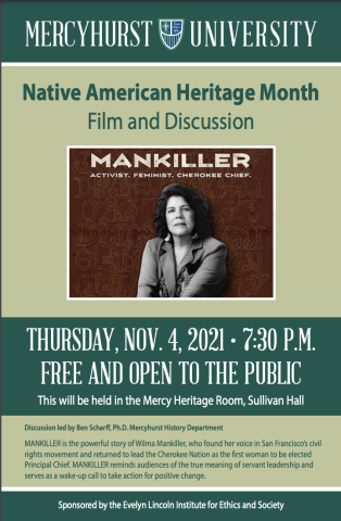 Poster for Native American Heritage lecture
