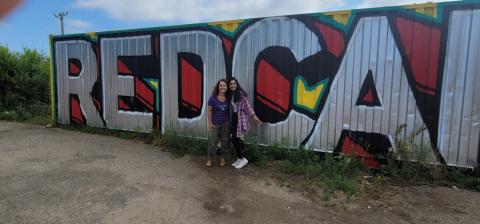 Posing at the RedCan Graffiti Jam