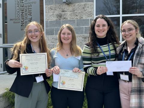 Left to right- Isabella Foriska, Kara Hill, Mackenzie Murray, Caitlin Settle