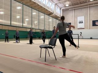 Christina Brown teaching dance