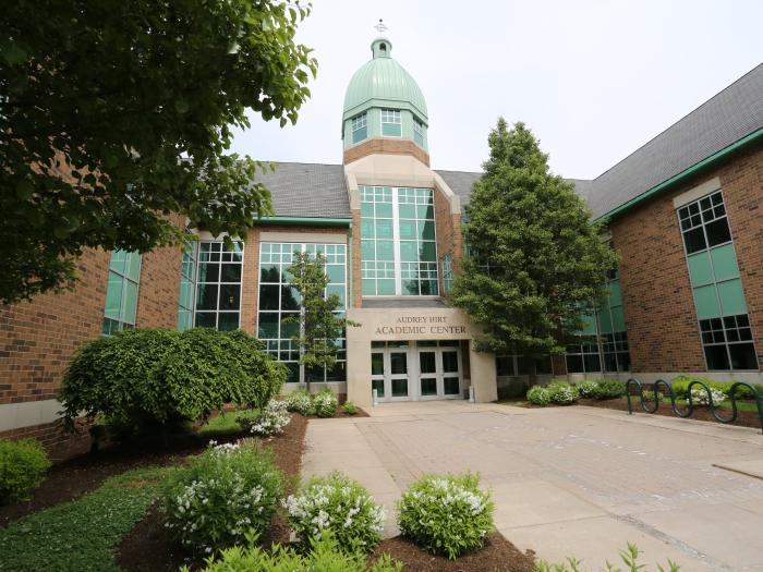 audrey hirt academic center outdoor closeup