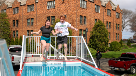 Students at the Polar Plunge
