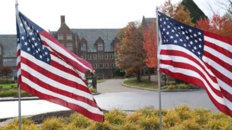 Mercyhurst University flags