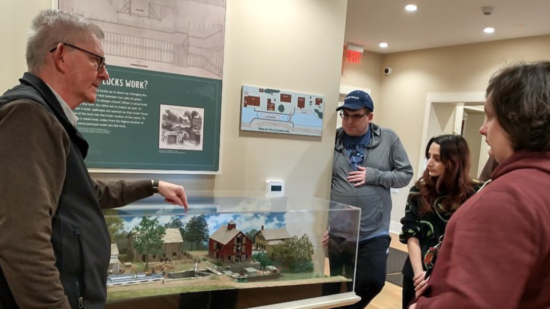 history students explore the hagan history center