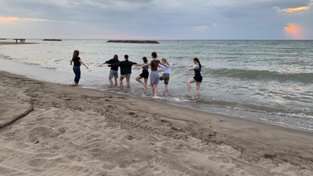 Dancers at Lake Erie