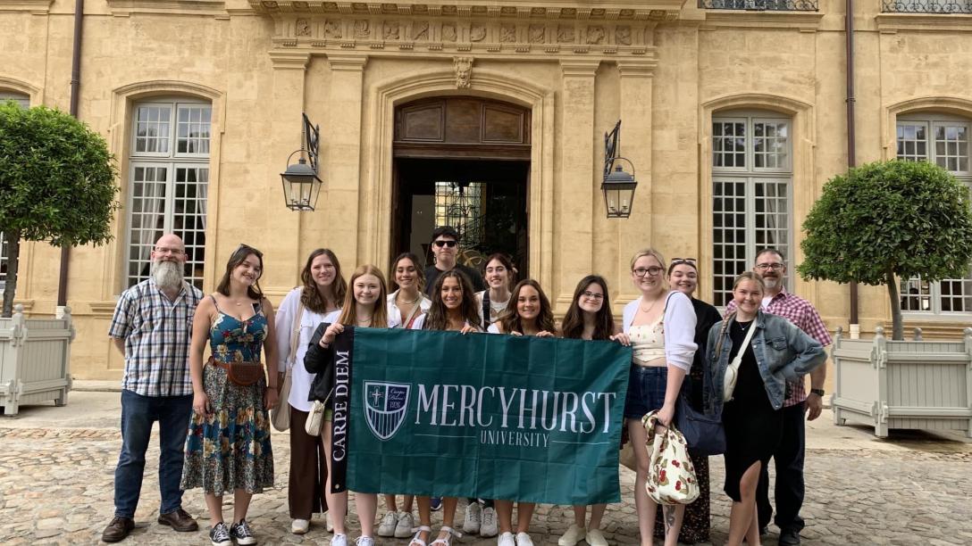 study abroad group in france
