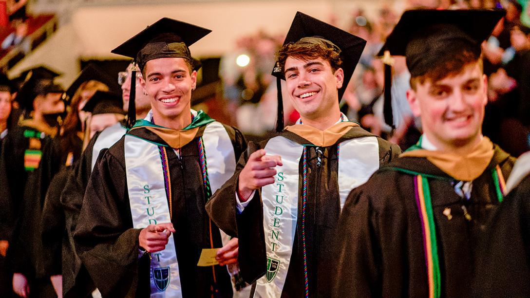Undergraduate ceremony male graduates