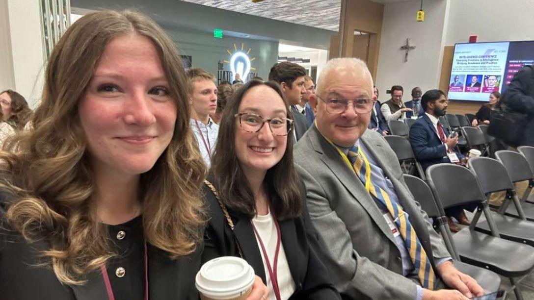 Dr. Fred Hoffman students at conference