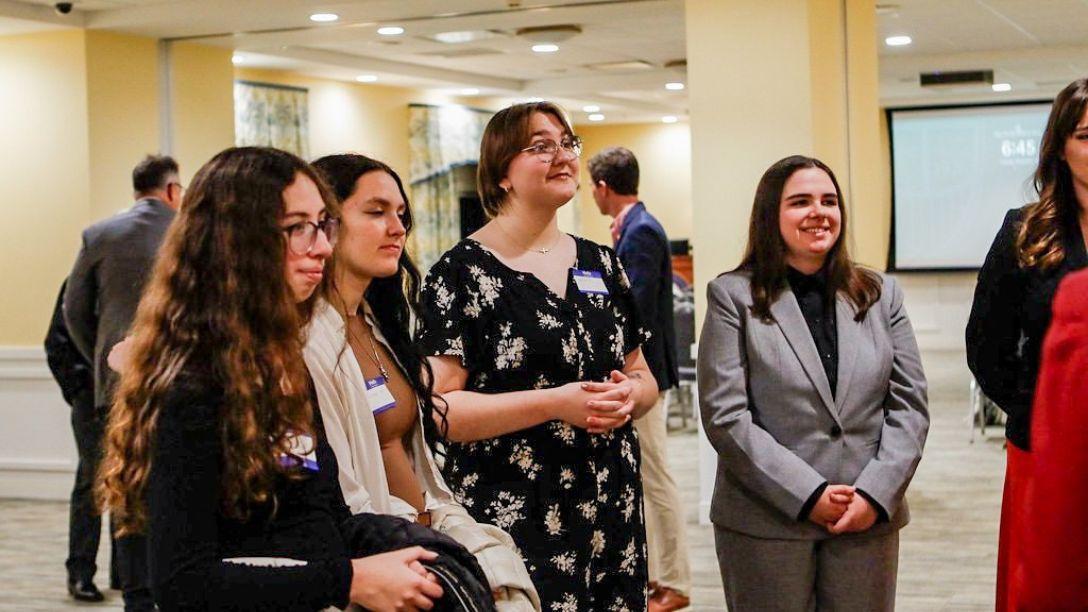 Pre-Law Society Networking Night Students Engaging