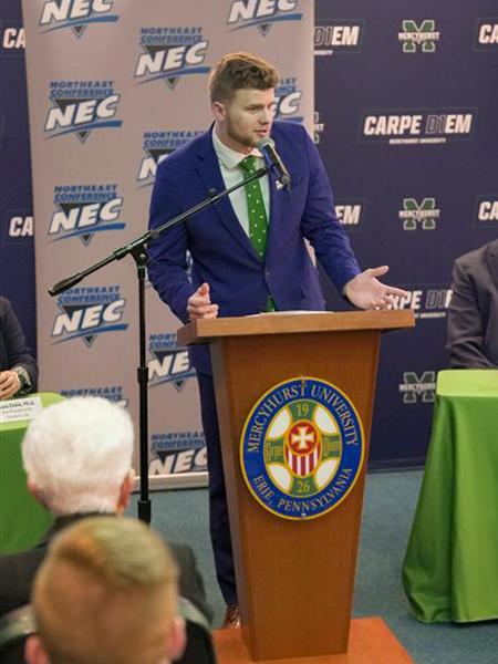 Tim Quinn at DI Announcement press conference
